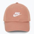 Baseball cap Nike Club Unstructured Futura Wash rose gold/white 2