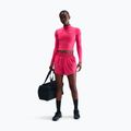 Women's Nike One Fitted Longsleeve Dri-Fit 1/4 Zip Mid Layer rush pink/white 2