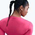 Women's longsleeve Nike One Fitted Dri-Fit rush pink/white 5