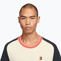 Men's tennis shirt Nike Court Heritage sail/dark obsidian 3