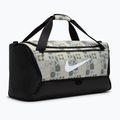Training bag Nike Brasilia 9.5 Aop 60 l off white/black/white 2