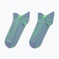 Socks Nike Running Lightweight No-Show Iron purple/voltage green/voltage green 2
