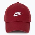 Baseball cap Nike Club Unstructured Futura Wash team crimson/white 2