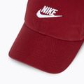 Baseball cap Nike Club Unstructured Futura Wash team crimson/white 3
