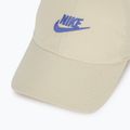 Baseball cap Nike Club Unstructured Futura Wash light khaki/sapphire 3