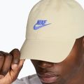 Baseball cap Nike Club Unstructured Futura Wash light khaki/sapphire 4