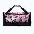 Training bag Nike Brasilia 9.5 Aop 60 l black/pink foam/white