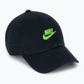Baseball cap Nike Club Unstructured Futura Wash black/mean green