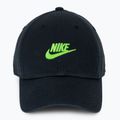 Baseball cap Nike Club Unstructured Futura Wash black/mean green 2