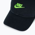 Baseball cap Nike Club Unstructured Futura Wash black/mean green 3