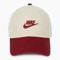 Baseball cap Nike Club Unstructured Futura Wash light khaki/team crimson/team crimson 2