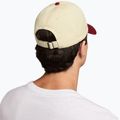 Baseball cap Nike Club Unstructured Futura Wash light khaki/team crimson/team crimson 2