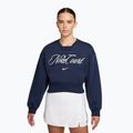 Women's sweatshirt Nike Court Collection French Terry Crew Neck midnight navy/sail