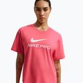 Women's training T-shirt Nike Pro Dri-Fit Loose sea coral/white