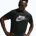 Men's running top Nike Miler Dri-Fit UV black/white