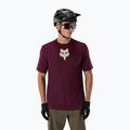 Men's cycling shirt Fox Racing Ranger Fox Head SS dark maroon