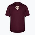 Men's cycling shirt Fox Racing Ranger Fox Head SS dark maroon 5