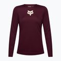 Women's cycling longsleeve Fox Racing Ranger Fox Head LS dark maroon 5