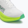 Men's running shoes HOKA Mach 6 white/neon lime 7