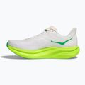 Men's running shoes HOKA Mach 6 white/neon lime 3