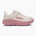 HOKA Clifton 10 rose cream/dried rose children's running shoes 2