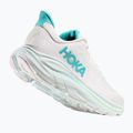 Women's running shoes HOKA Clifton 10 white/electric rose 4