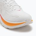 Women's running shoes HOKA Clifton 10 white/electric rose 7