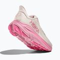 Women's running shoes HOKA Clifton 10 Wide rose cream/dried rose 5