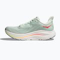 Women's running shoes HOKA Clifton 10 sea glass/neon flame 4