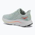 Women's running shoes HOKA Clifton 10 sea glass/neon flame 3