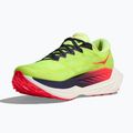 Men's running shoes HOKA Rocket X Trail neon Yuzu/neon flame 2