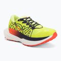 Women's running shoes HOKA Rocket X Trail neon yuzu/neon flame
