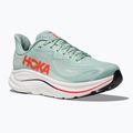 Men's running shoes HOKA Clifton 10 sage/neon flame