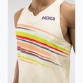 Men's running top HOKA Race Day Singlet alabaster flare 6