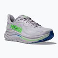 Men's running shoes HOKA Clifton 10 Wide ash grey/neon green