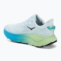 Women's running shoes HOKA Challenger 8 glimmering blue/tart apple 3