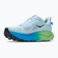 Women's running shoes HOKA Challenger 8 Wide glimmering blue/tart apple 2