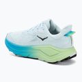 Women's running shoes HOKA Challenger 8 Wide glimmering blue/tart apple 3