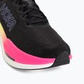 Men's running shoes HOKA Mach X 3 black/neon nebula 7