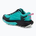 Women's running shoes HOKA Mafate 5 black/electric aqua 3
