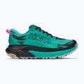 Women's running shoes HOKA Mafate 5 black/electric aqua 2