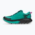 Women's running shoes HOKA Mafate 5 black/electric aqua 3