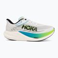 Running shoes HOKA Rocket X 3 frost/electric lime 2