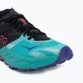Women's running shoes HOKA Speedgoat 7 black/electric aqua 7