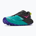 Women's running shoes HOKA Speedgoat 7 black/electric aqua 4