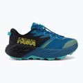Children's running shoes HOKA Speedgoat 7 black/night glow blue 2