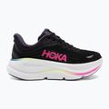 Women's running shoes HOKA Bondi 9 black/neon dragonfruit 2