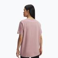 Women's training T-shirt Under Armour Rival Campus tourmaline pink/white 2