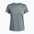 Women's training T-shirt Under Armour Tech Twist jasper blue/white 3