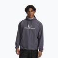 Men's sweatshirt Under Armour Unstoppable Woven Hoodie castlerock/white